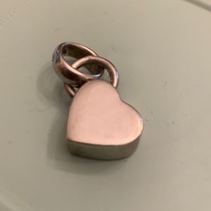 Silpada silver Chunky Heart necklace charm